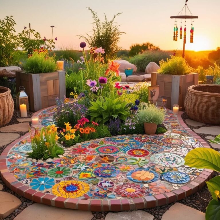De Rústico a Fantasioso: 12 Impresionantes Diseños de Camas de Jardín Hippie para 2025
