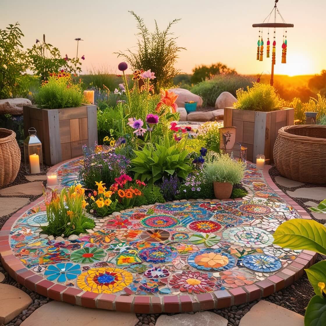 De Rústico a Fantasioso: 12 Impresionantes Diseños de Camas de Jardín Hippie para 2025