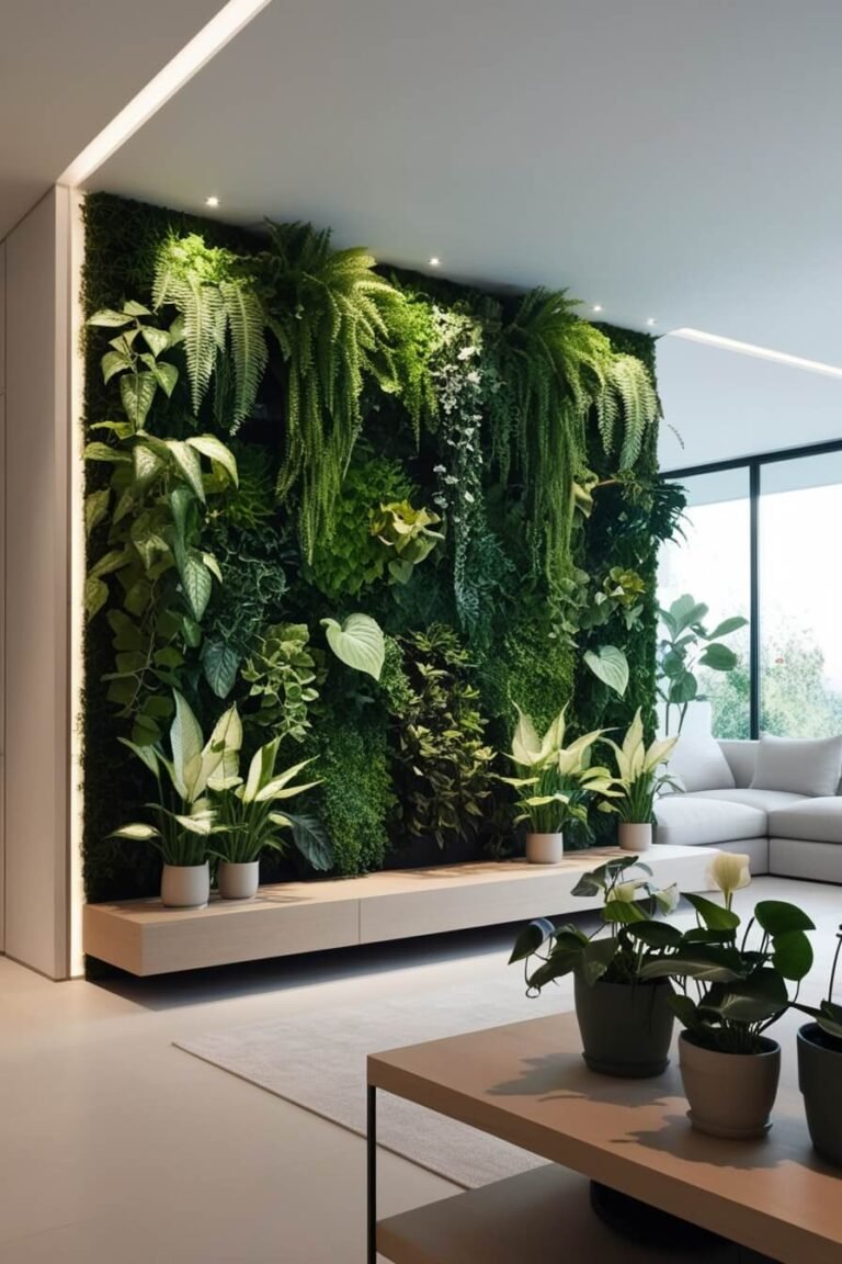 "Luxuriant et Gain de Place : Les Meilleures Plantes pour Jardins Verticaux Intérieurs 2025"
