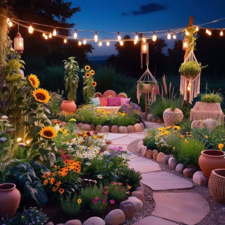 12 Idées Magiques de Plates-Bandes Hippies pour 2025 : Transformez Votre Jardin en un Paradis Bohème