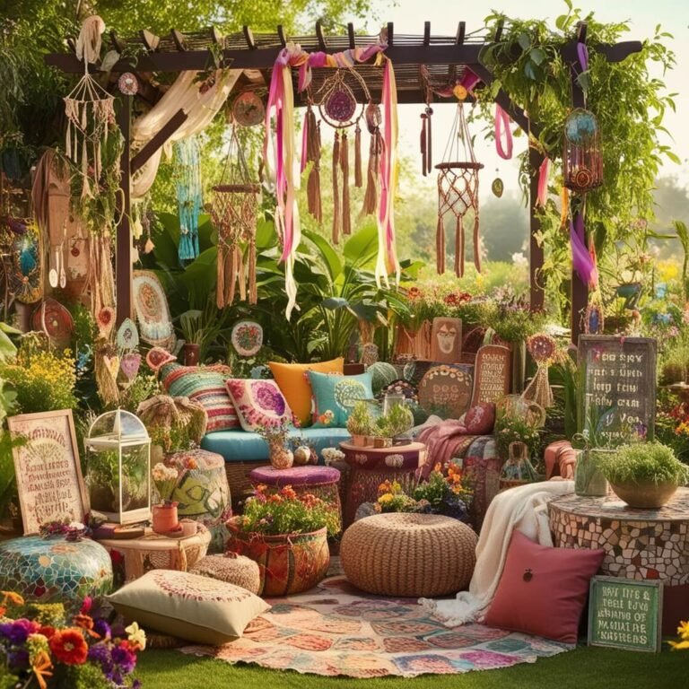 10 Manualidades Hippie para un Oasis Mágico al Aire Libre en 2025