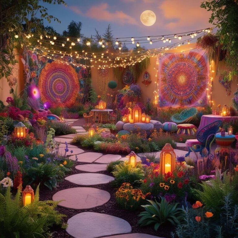 15 Creative Hippie Garden Ideas To Bring Boho Vibes To Your Outdoor Space