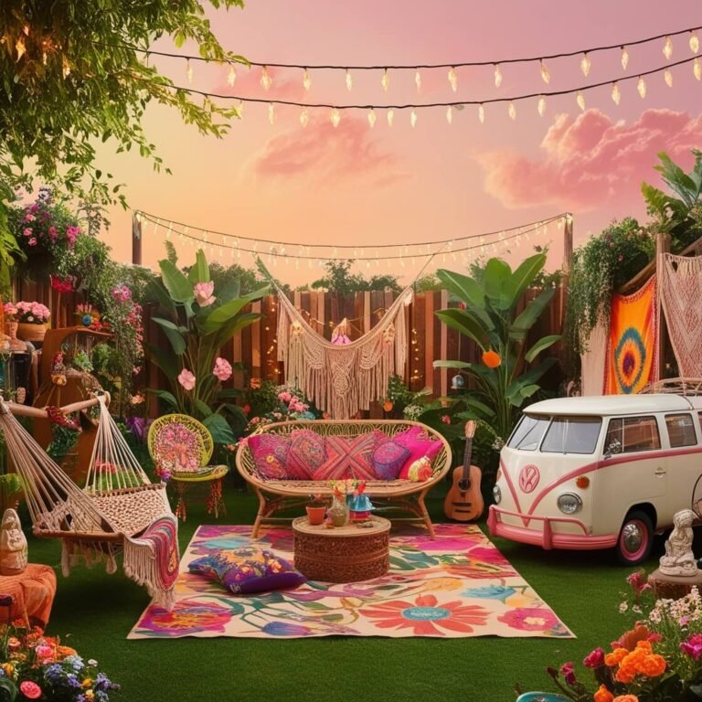 Transforma Tu Jardín: 15 Encantadoras Ideas para un Jardín Hippie en 2025