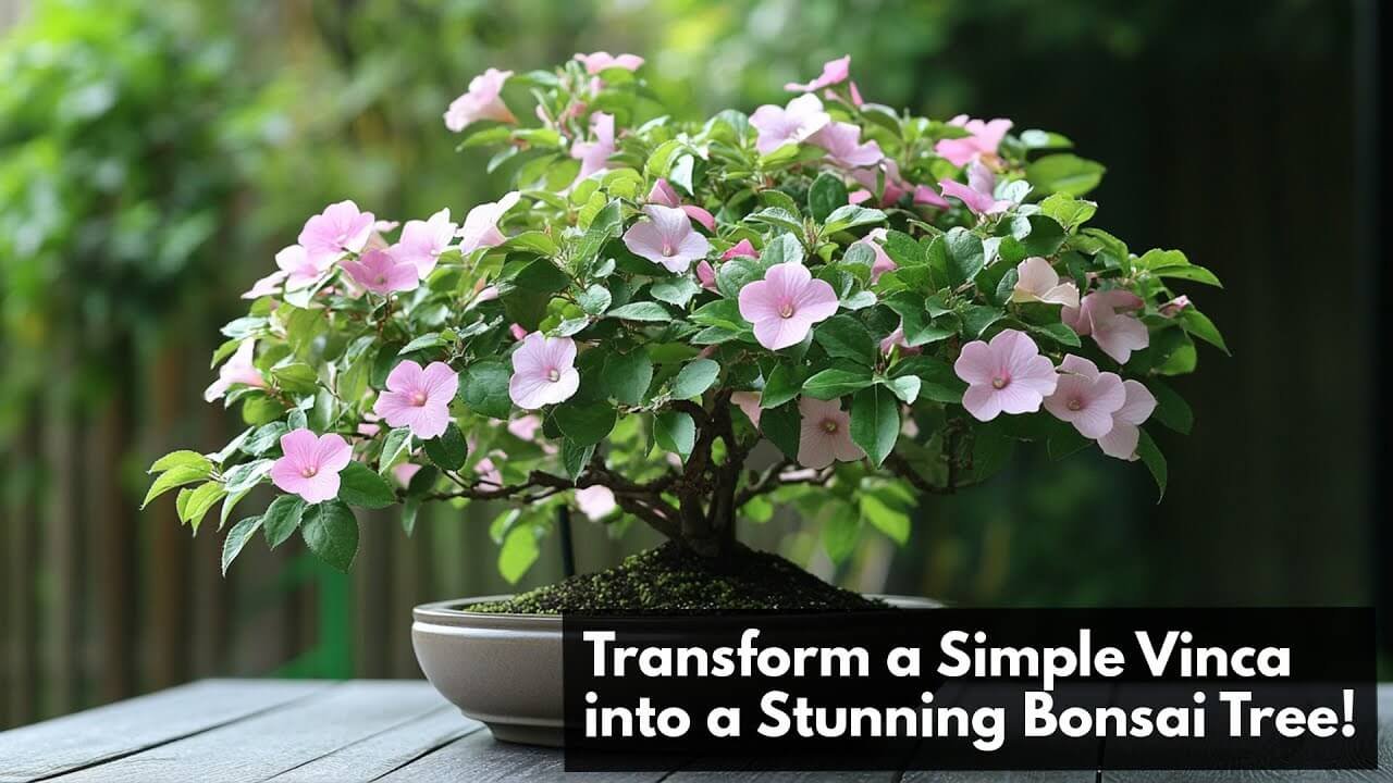 Transform Ordinary Vinca into a Miniature Bonsai Masterpiece